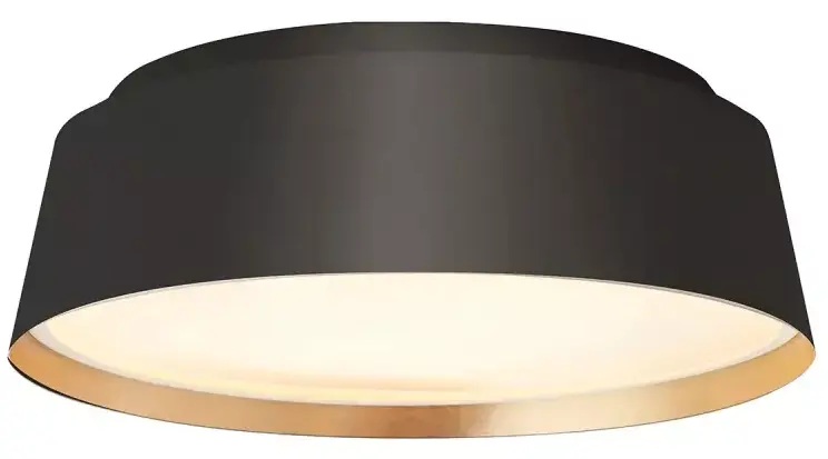 Elstead Lighting Asher stropné svietidlo 3x40 W čierna-zlatá FE-ASHER-3F-MB