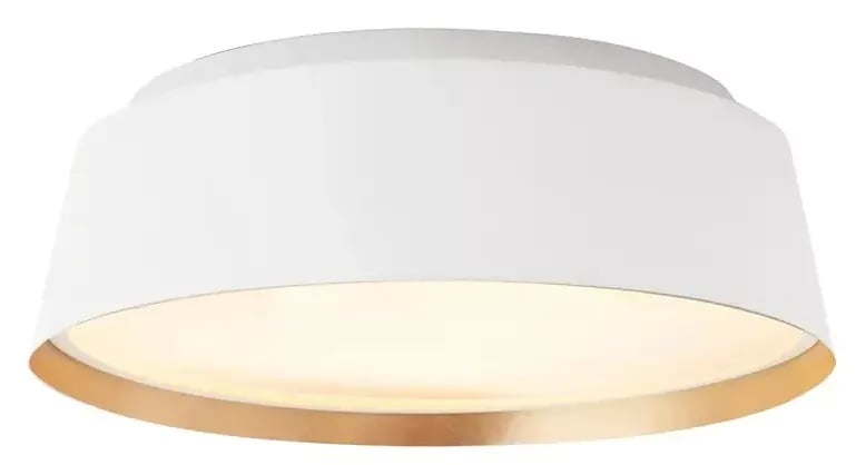 Elstead Lighting Asher stropné svietidlo 3x40 W biela-zlatá FE-ASHER-3F-WHT