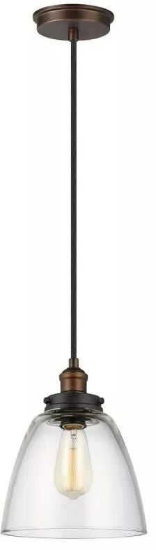 Elstead Lighting Baskin závesné svietidlo 1x60 W mosadzná FE-BASKIN-P-B-BR