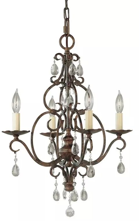Elstead Lighting Chateau stropné svietidlo 4x60 W hnedá FE-CHATEAU4