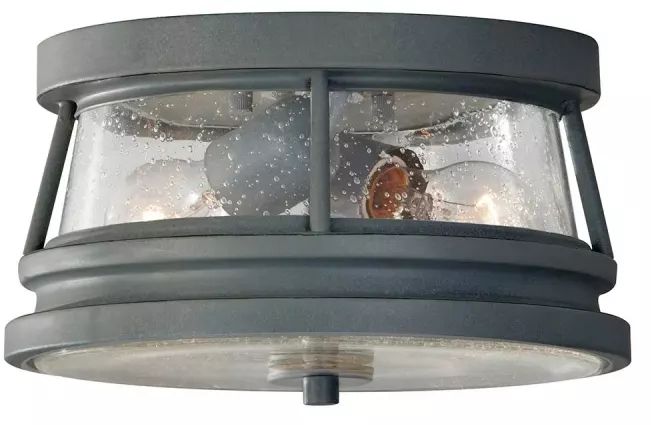 Elstead Lighting Chelsea Harbor vonkajšia stropná lampa 2x60 W sivá FE-CHELSEAHBR-F