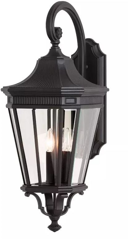Elstead Lighting Cotswold Lane vonkajšie nástenné svietidlo 1x60 W čierna FE-COTSLN2-L-BK