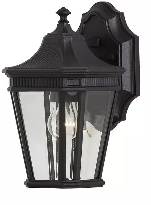 Elstead Lighting Cotswold Lane vonkajšie nástenné svietidlo 1x60 W čierna FE-COTSLN2-S-BK