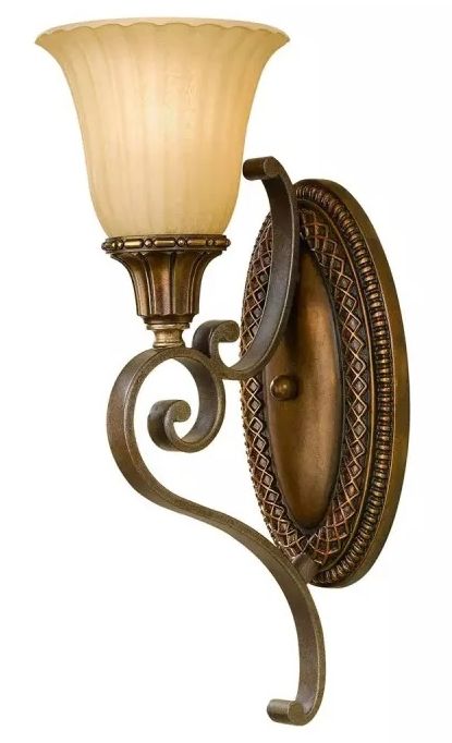 Elstead Lighting Kelham Hall nástenná lampa 1x60 W zlatá-hnedá FE-KELHAM-HALL1