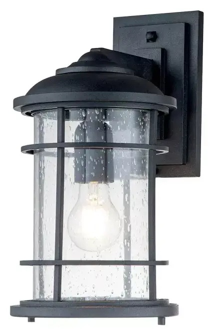 Elstead Lighting Lighthouse vonkajšie nástenné svietidlo 1x60 W čierna FE-LIGHTHOUSE2-M-BLK