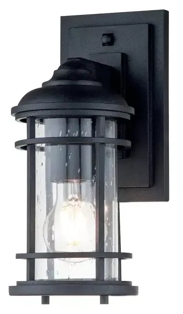 Elstead Lighting Lighthouse vonkajšie nástenné svietidlo 1x60 W čierna FE-LIGHTHOUSE2-S-BLK