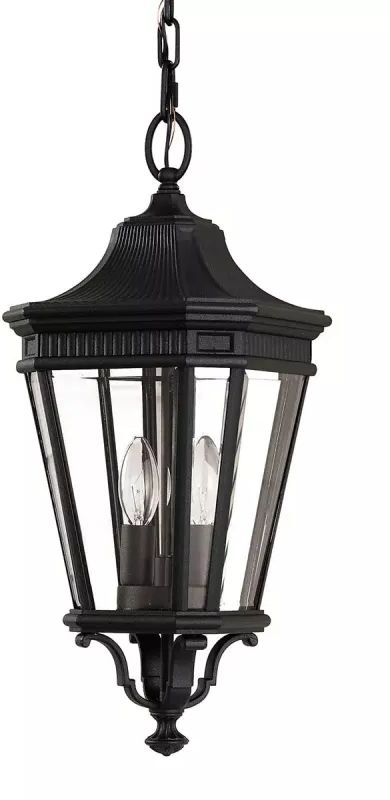 Elstead Lighting Cotswold Lane vonkajšie závesné svietidlo 2x60 W čierna FE-COTSLN8-M-BK