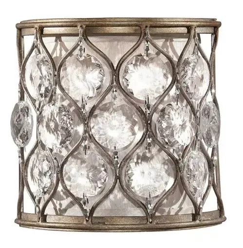 Elstead Lighting Lucia nástenná lampa 1x40 W strieborná FE-LUCIA1