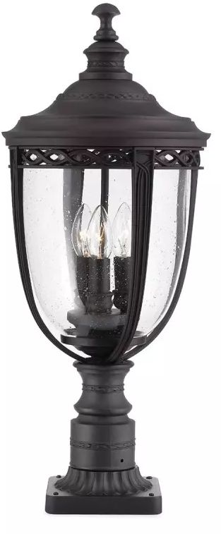 Elstead Lighting English Bridle vonkajšie nástenné svietidlo 3x60 W čierna FE-EB3-L-BLK