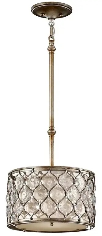 Elstead Lighting Lucia závesné svietidlo 1x60 W strieborná FE-LUCIA-P-C