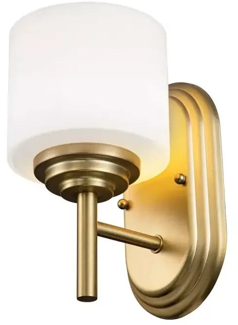 Elstead Lighting Malibu nástenná lampa 1x3 W mosadzná FE-MALIBU1-BATH-BB