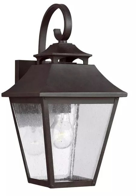 Elstead Lighting Galena vonkajšie nástenné svietidlo 1x60 W hnedá FE-GALENA2-M-SBL