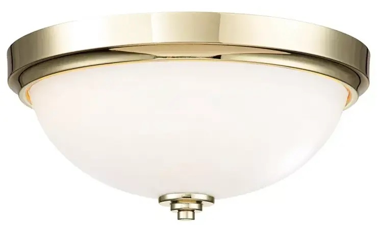 Elstead Lighting Malibu stropné svietidlo 2x60 W mosadzná FE-MALIBU-F-BATH-PB