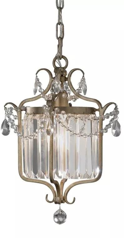 Elstead Lighting Gianna závesné svietidlo 1x60 W strieborná FE-GIANNA1C