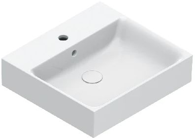 Catalano Premium umývadlo 50x47 cm obdĺžnik klasické umývadlo-umývadlo na nábytok čierna 0220501021