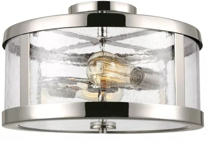 Elstead Lighting Harrow stropné svietidlo 2x60 W niklová FE-HARROW-SF