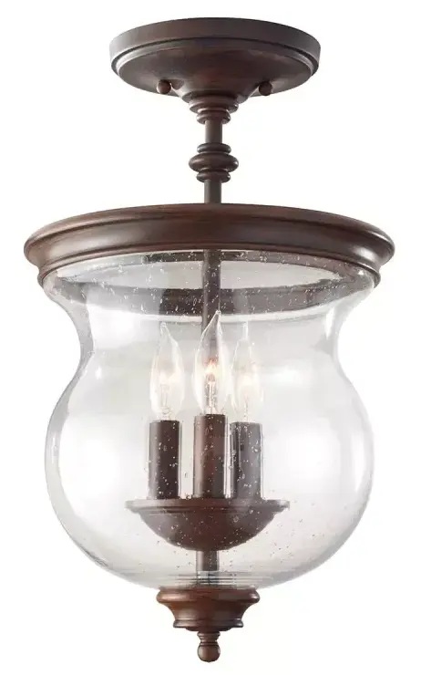 Elstead Lighting Pickering Lane stropné svietidlo 3x40 W hnedá FE-PICKERING-LANE-SF