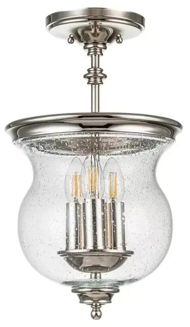 Elstead Lighting Pickering Lane stropné svietidlo 3x40 W niklová FE-PICKERING-LANE-SF-PN