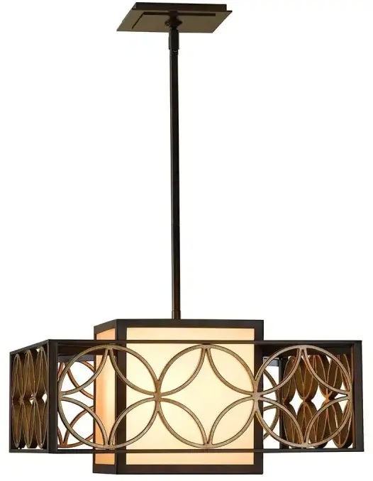 Elstead Lighting Remy závesné svietidlo 1x60 W zlatá-hnedá FE-REMY-P-B