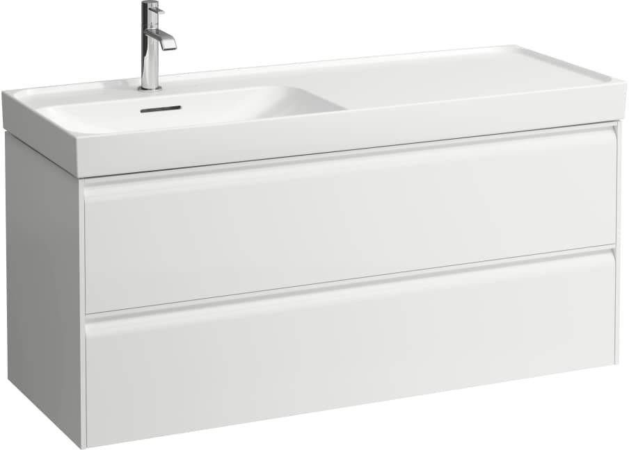 Laufen Meda skrinka 118x45x51.5 cm závesná kúpeľňová skrinka pod umývadlo biela H4217720112601