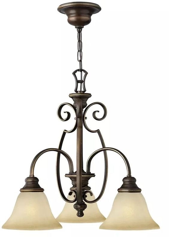 Elstead Lighting Cello závesné svietidlo 3x60 W hnedá HK-CELLO3