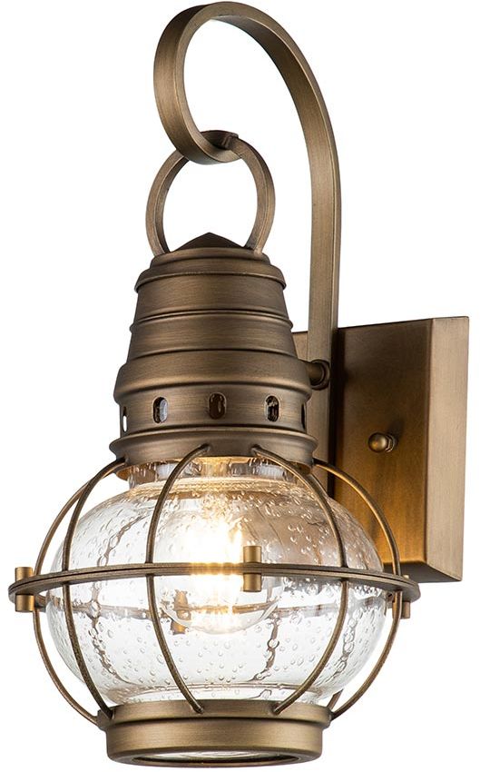 Elstead Lighting Bridge Point vonkajšie nástenné svietidlo 1x60 W mosadzná KL-BRIDGEPOINT-S-NBR