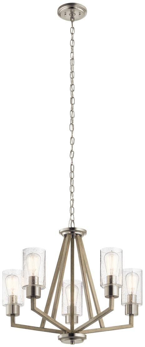 Elstead Lighting Deryn závesné svietidlo 5x60 W sivá/popolnato sivá KL-DERYN5-DAG