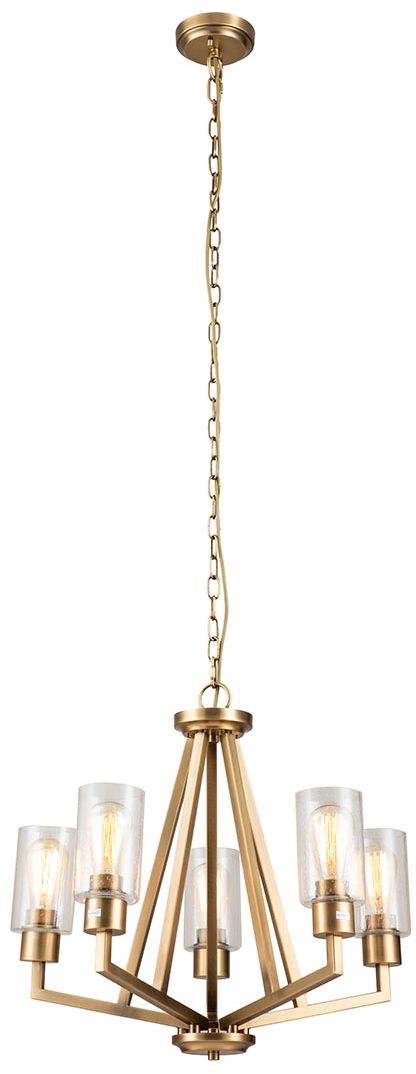 Elstead Lighting Deryn závesné svietidlo 5x60 W mosadzná KL-DERYN5-NBR