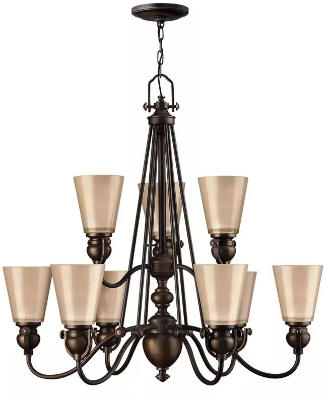 Elstead Lighting Mayflower závesné svietidlo x60 W hnedá HK-MAYFLOWER9