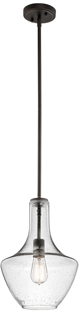 Elstead Lighting Everly závesné svietidlo 1x60 W hnedá KL-EVERLY-P-S-OZ