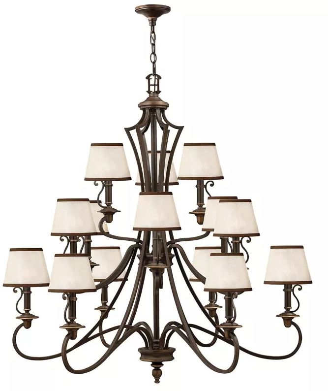Elstead Lighting Plymouth závesné svietidlo x40 W hnedá HK-PLYMOUTH15