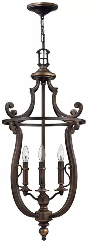 Elstead Lighting Plymouth závesné svietidlo 4x40 W hnedá HK-PLYMOUTH4-P