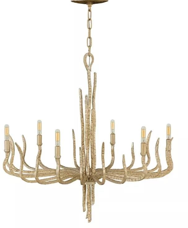 Elstead Lighting Spyre závesné svietidlo 6x60 W šampanská HK-SPYRE6C-CPG