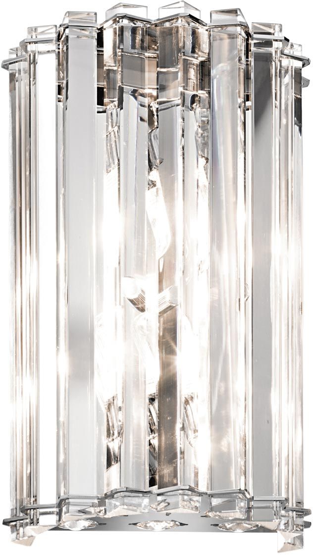 Elstead Lighting Crystal Skye nástenná lampa 2x3 W chrómová KL-CRYSTAL-SKYE2