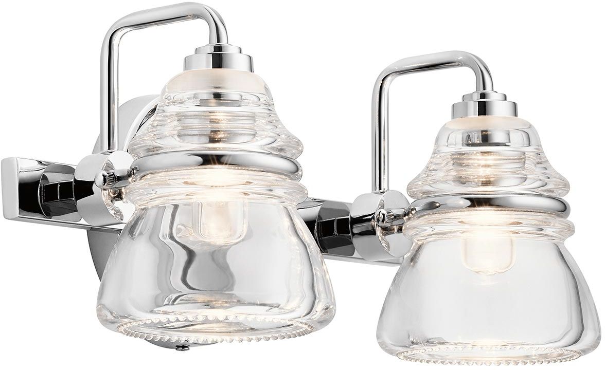 Elstead Lighting Talland nástenná lampa 2x3 W chrómová KL-TALLAND2-PC-BATH