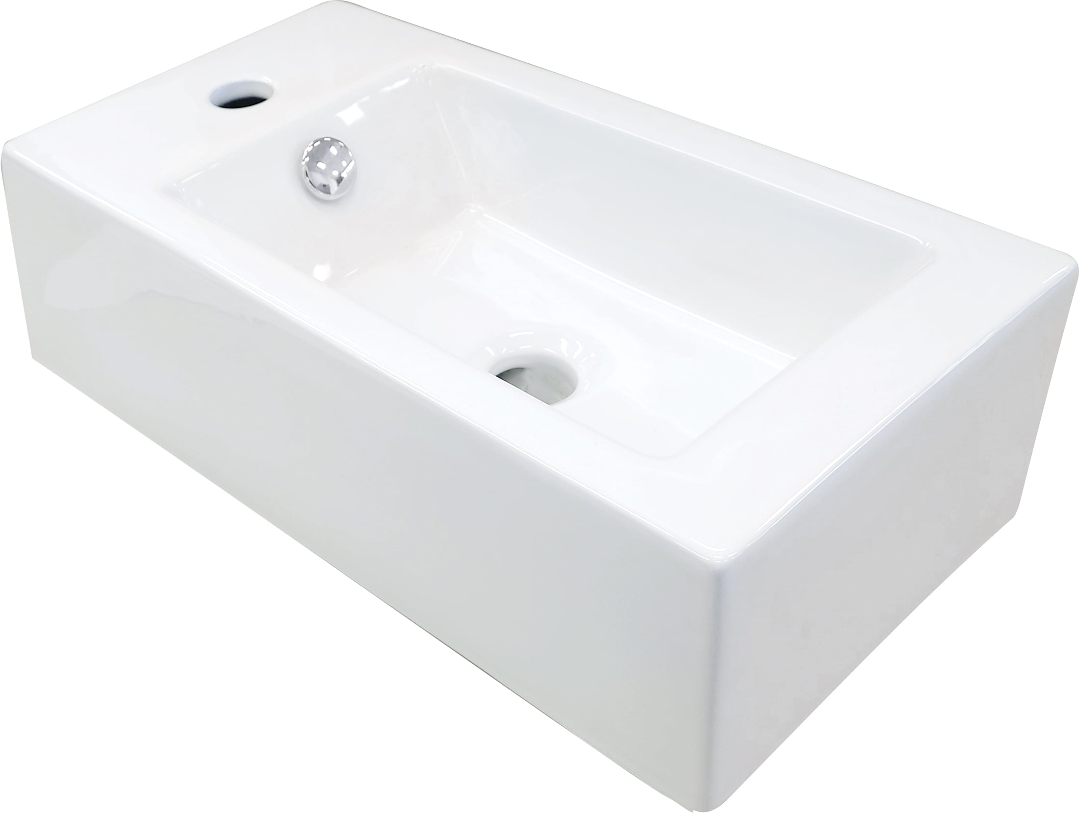Deante Square umývadlo 50.5x25.5 cm obdĺžnik klasické umývadlo-pultové umývadlo biela CGS_6U2L