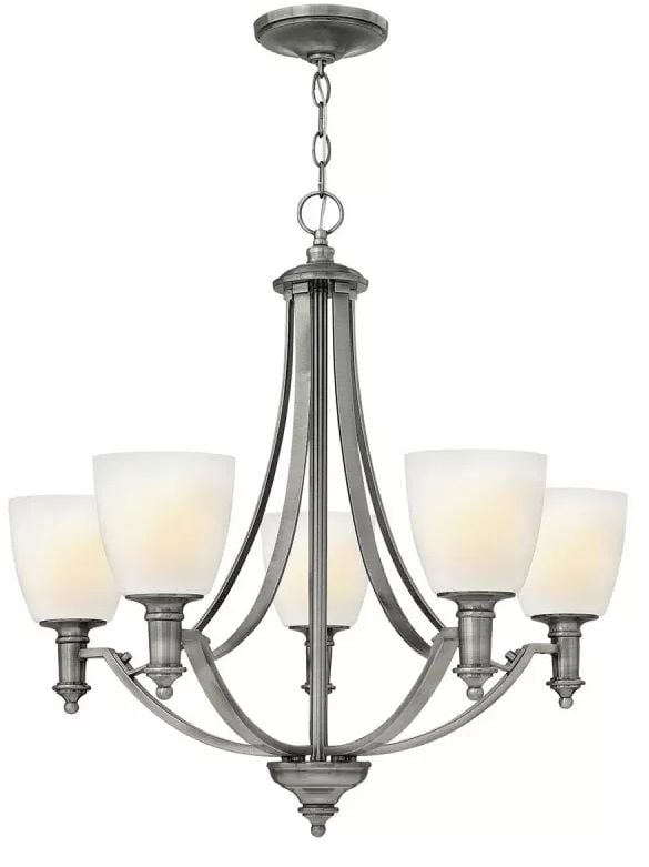 Elstead Lighting Truman závesné svietidlo 5x60 W niklová HK-TRUMAN5