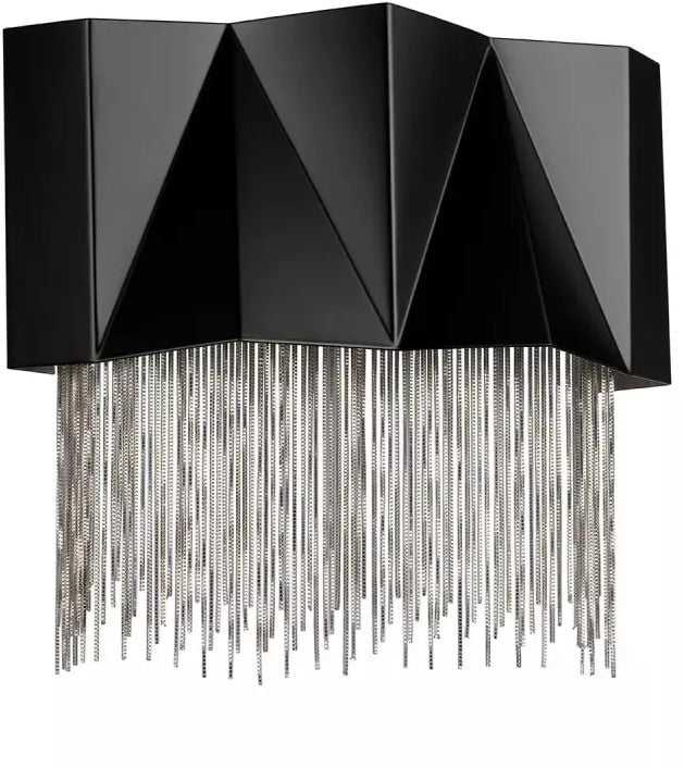 Elstead Lighting Zuma nástenná lampa 3x9 W čierna-strieborná HK-ZUMA-3W-SBS