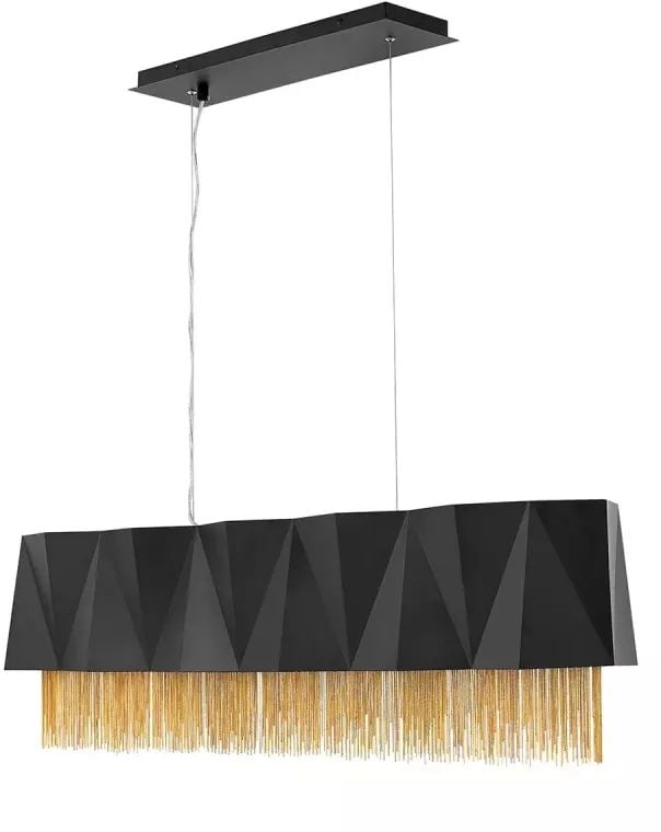 Elstead Lighting Zuma závesné svietidlo 6x60 W čierna-zlatá HK-ZUMA-ISLE-SBG