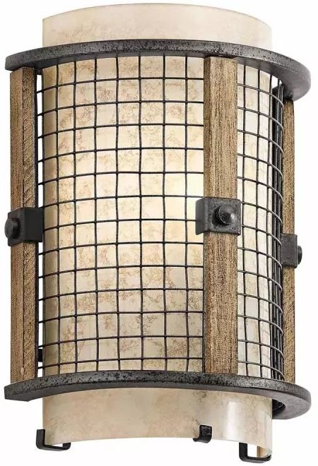 Elstead Lighting Ahrendale nástenná lampa 1x40 W hnedá KL-AHRENDALE1