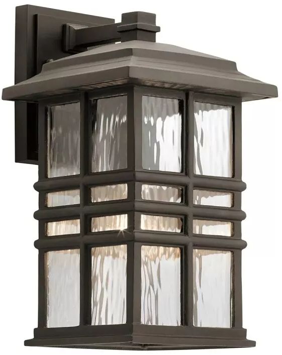 Elstead Lighting Beacon Square vonkajšie nástenné svietidlo 1x60 W hnedá KL-BEACON-SQUARE-M-OZ