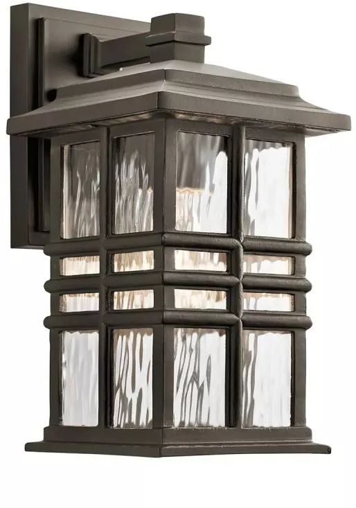 Elstead Lighting Beacon Square vonkajšie nástenné svietidlo 1x60 W hnedá KL-BEACON-SQUARE-S-OZ