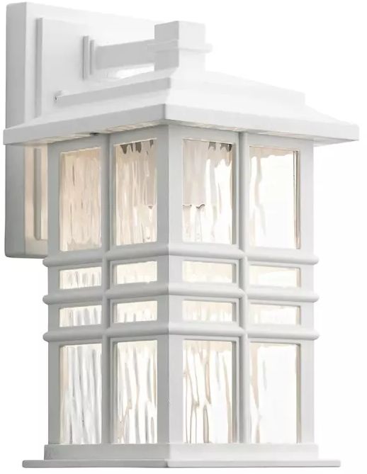 Elstead Lighting Beacon Square vonkajšie nástenné svietidlo 1x60 W biela KL-BEACON-SQUARE-S-WHT