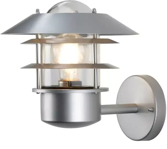 Elstead Lighting Helsingor vonkajšie nástenné svietidlo 1x60 W strieborná HELSINGOR