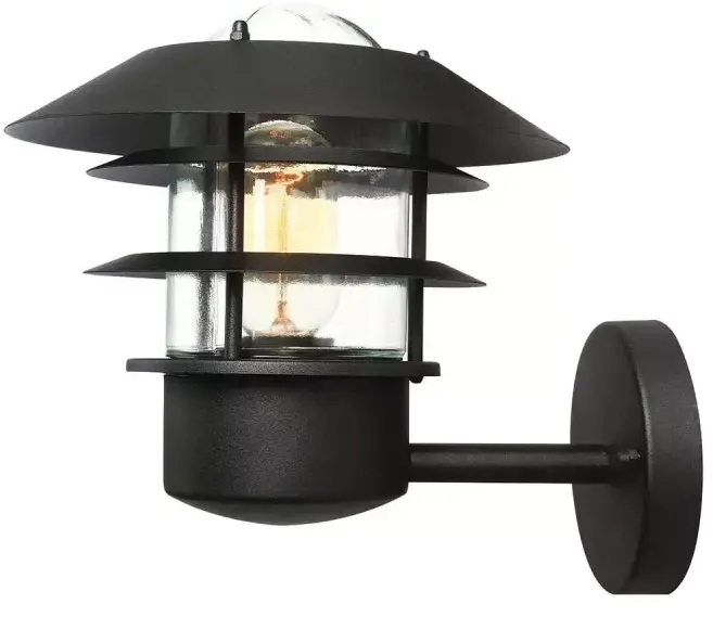 Elstead Lighting Helsingor vonkajšie nástenné svietidlo 1x60 W čierna HELSINGOR-BK