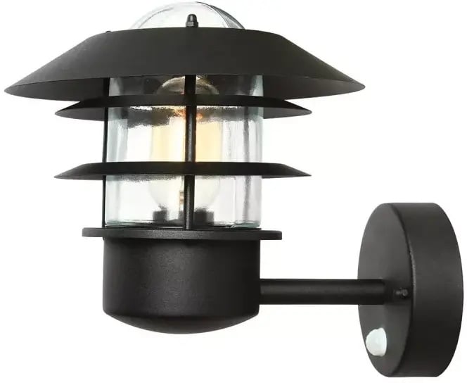 Elstead Lighting Helsingor vonkajšie nástenné svietidlo 1x60 W čierna HELSINGOR-PIR-BK