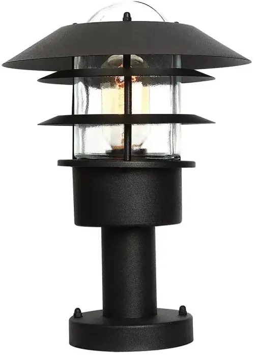 Elstead Lighting Helsingor vonkajšia stojaca lampa 1x60 W čierna HELSINGOR-PED-BK