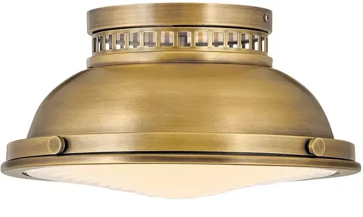 Elstead Lighting Amelia stropné svietidlo 2x40 W mosadzná HK-AMELIA-F-M-HB