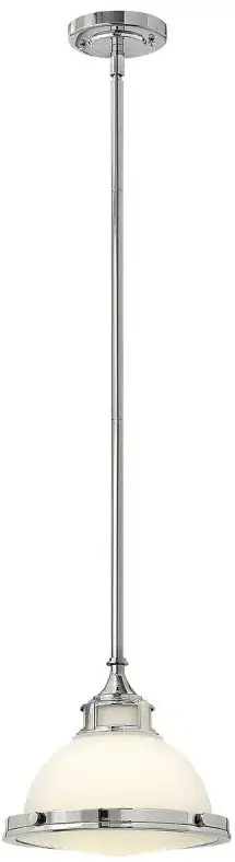 Elstead Lighting Amelia závesné svietidlo 1x60 W chrómová HK-AMELIA-P-S-CM