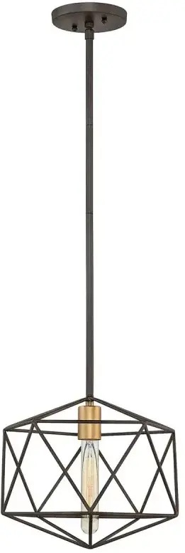 Elstead Lighting Astrid závesné svietidlo 1x60 W zlatá-hnedá HK-ASTRID-MP